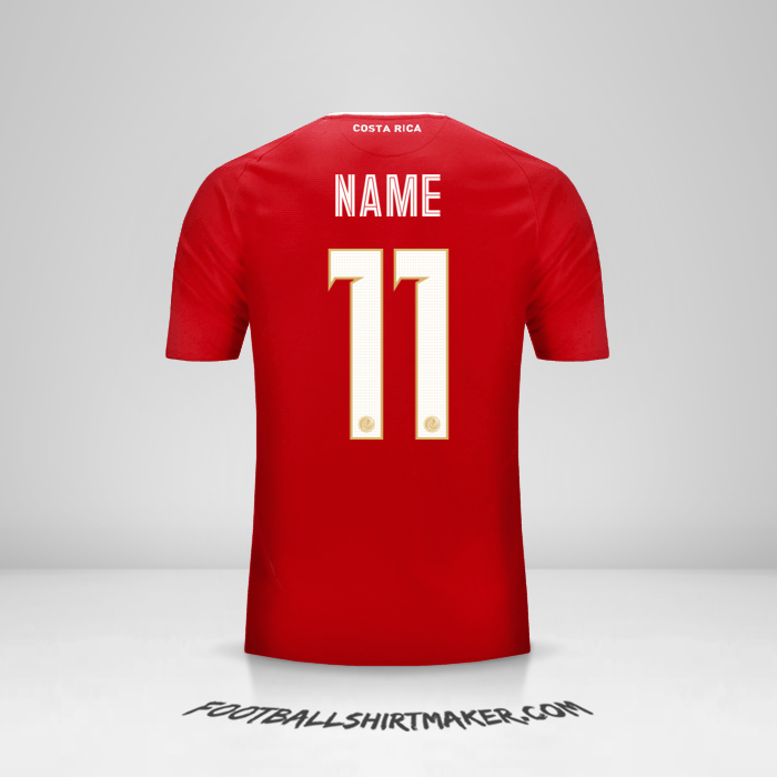 Jersey Costa Rica 2018 -  name - 11