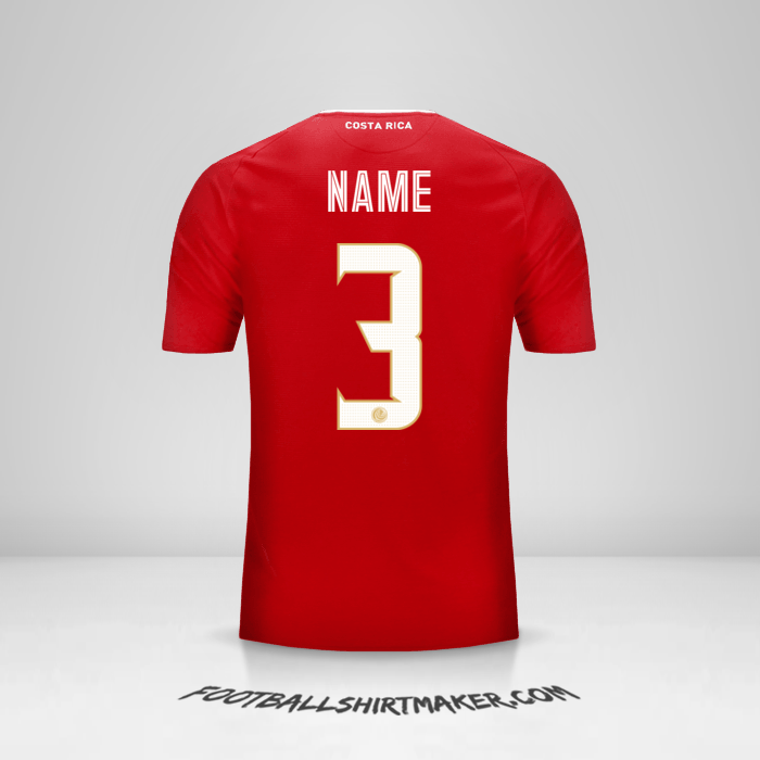 Trikot Costa Rica 2018 -  name - 3