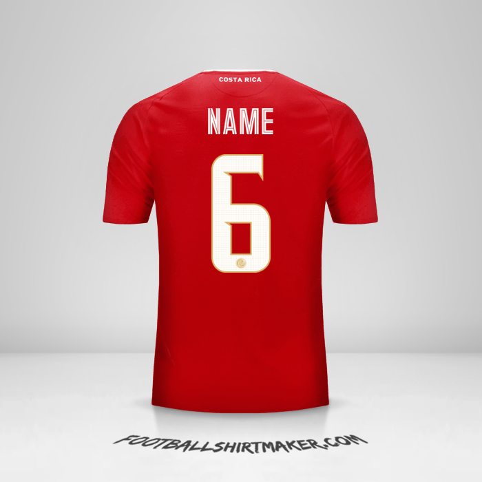 Trikot Costa Rica 2018 -  name - 6