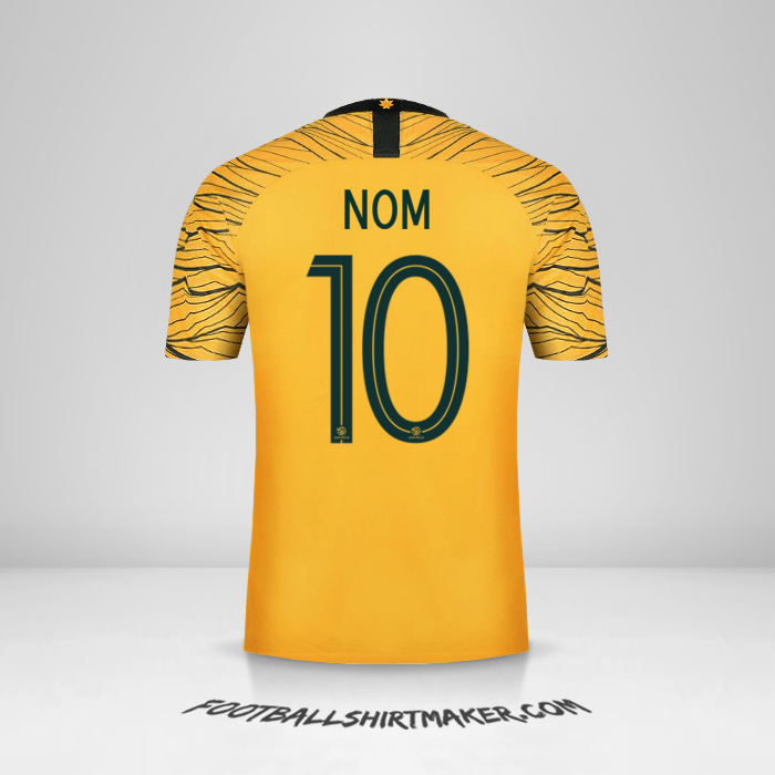 Maillot Australie 2018 -  nom - 10
