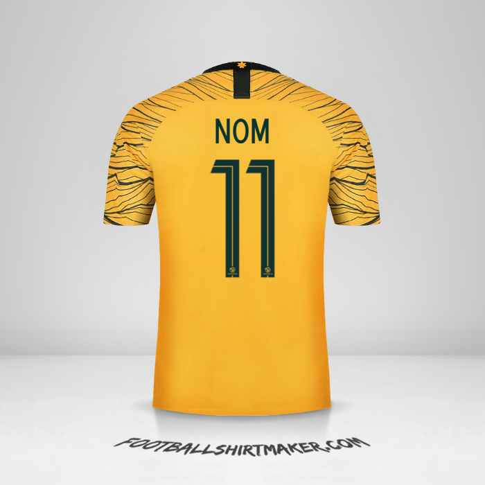 Maillot Australie 2018 -  nom - 11