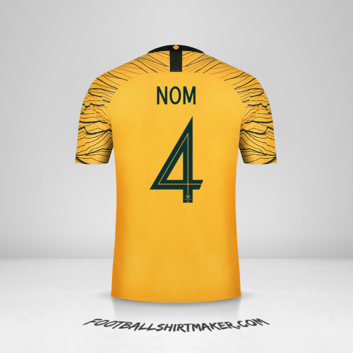 Maillot Australie 2018 -  nom - 4