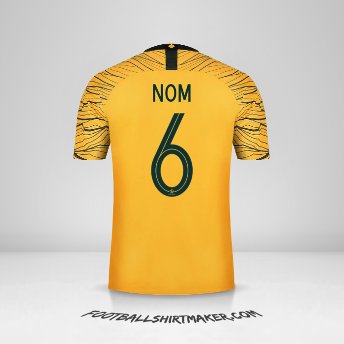 Maillot Australie 2018 -  nom - 6