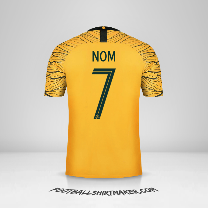 Maillot Australie 2018 -  nom - 7
