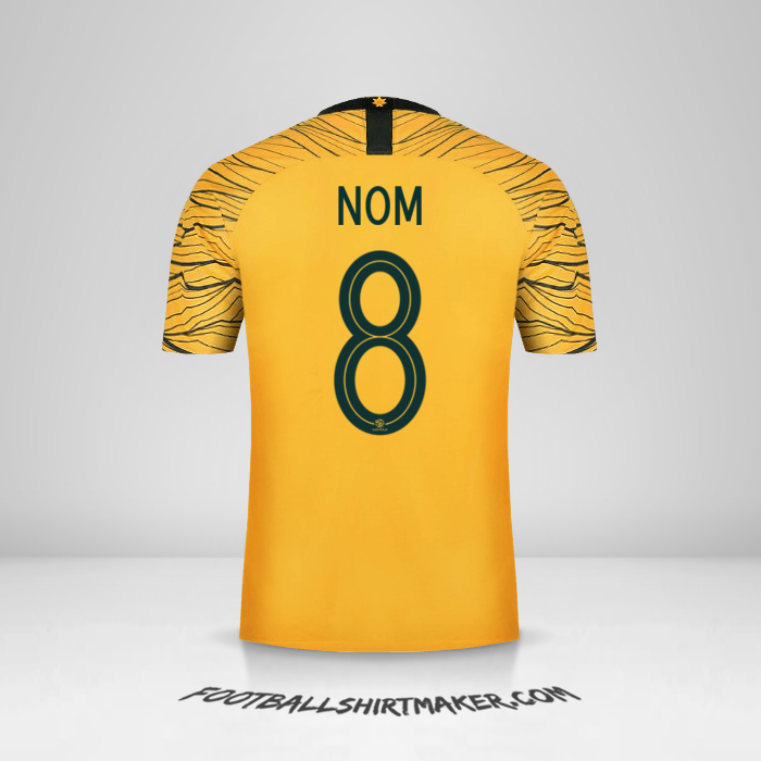 Maillot Australie 2018 -  nom - 8