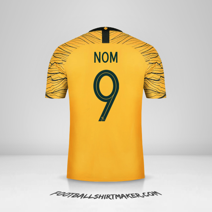 Maillot Australie 2018 -  nom - 9