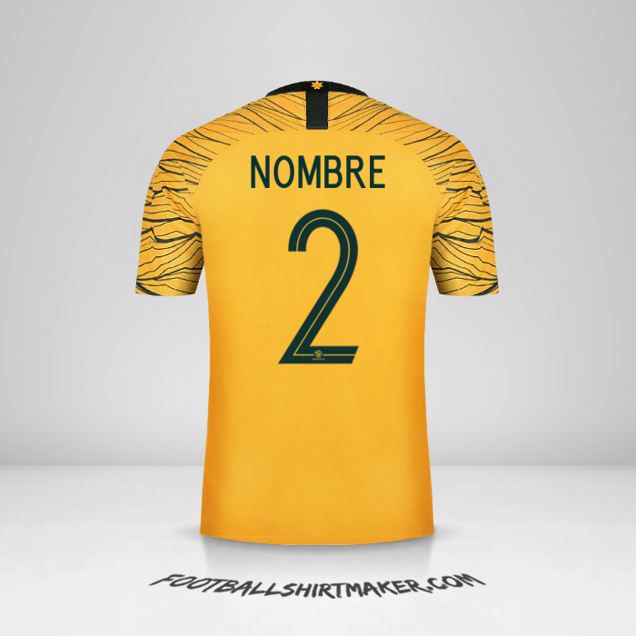 Jersey Australia 2018 -  nombre - 2