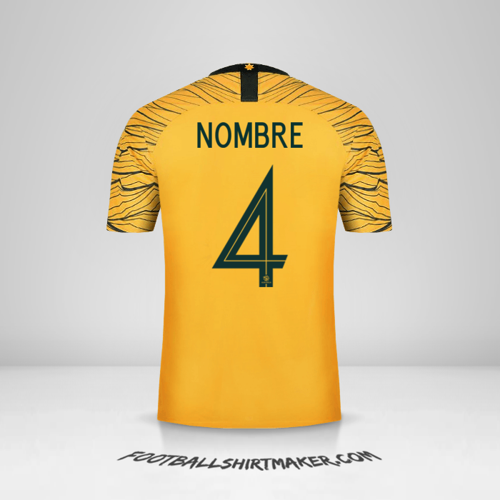 Jersey Australia 2018 -  nombre - 4
