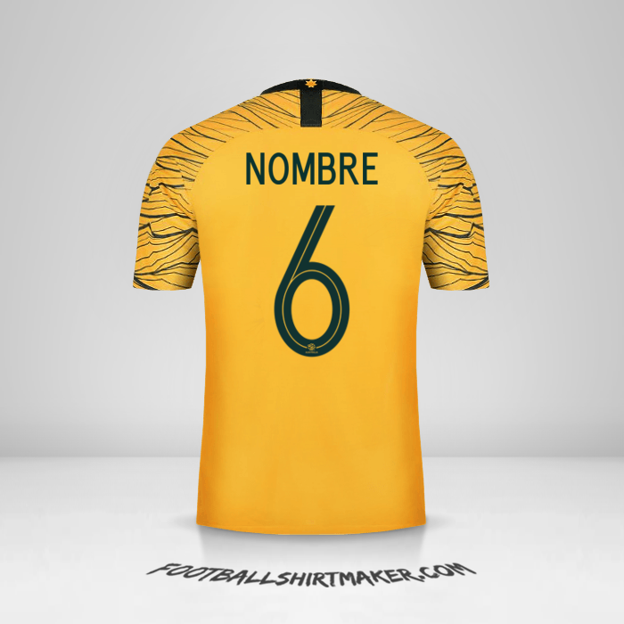 Camiseta Australia 2018 -  nombre - 6