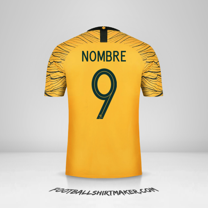 Jersey Australia 2018 -  nombre - 9
