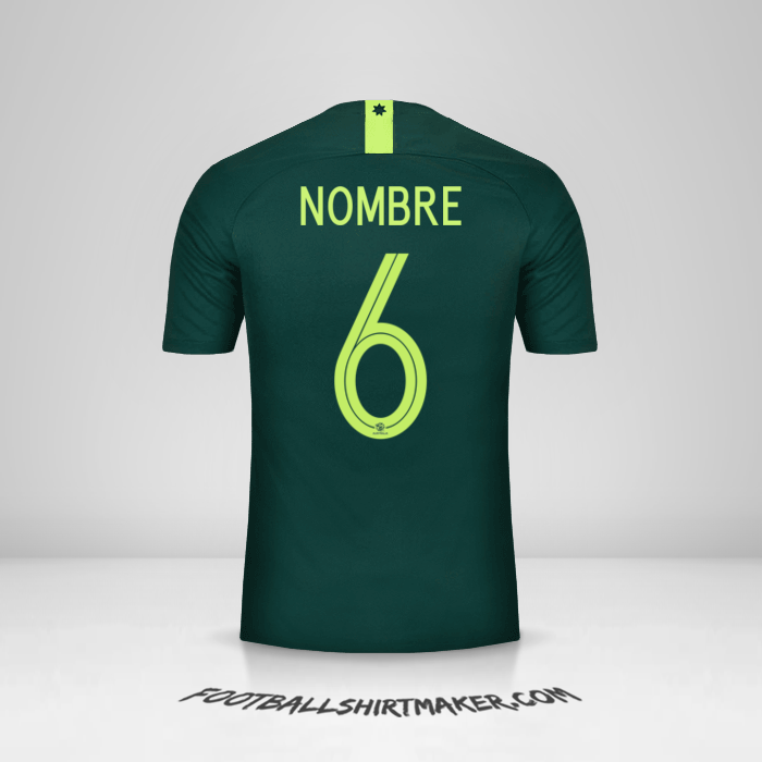 Jersey Australia 2018 Visita -  nombre - 6