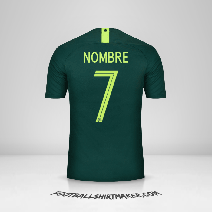 Jersey Australia 2018 Visita -  nombre - 7