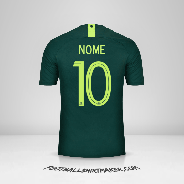 Maglia Australia 2018 Seconda -  nome - 10