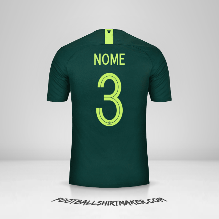 Camisa Austrália 2018 Alternativa -  nome - 3