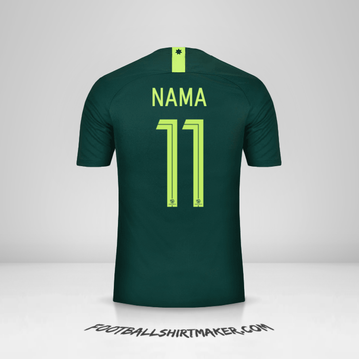 Jersey Australia 2018 Alternatif -  nama - 11