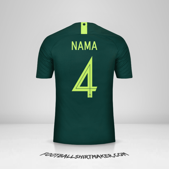 Jersey Australia 2018 Alternatif -  nama - 4