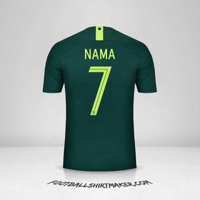 Jersey Australia 2018 Alternatif -  nama - 7