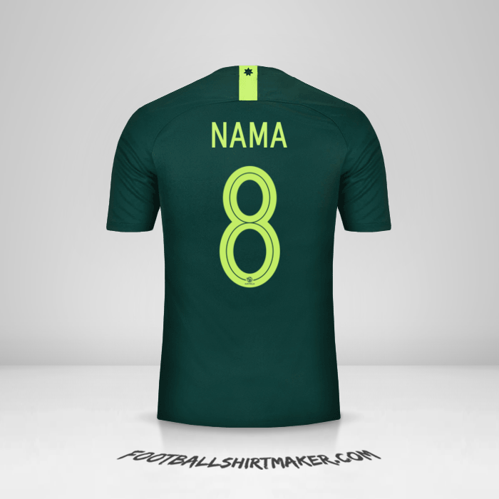 Jersey Australia 2018 Alternatif -  nama - 8