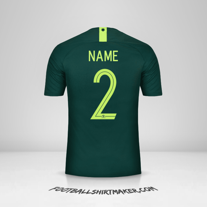 Shirt Australia 2018 Away -  name - 2