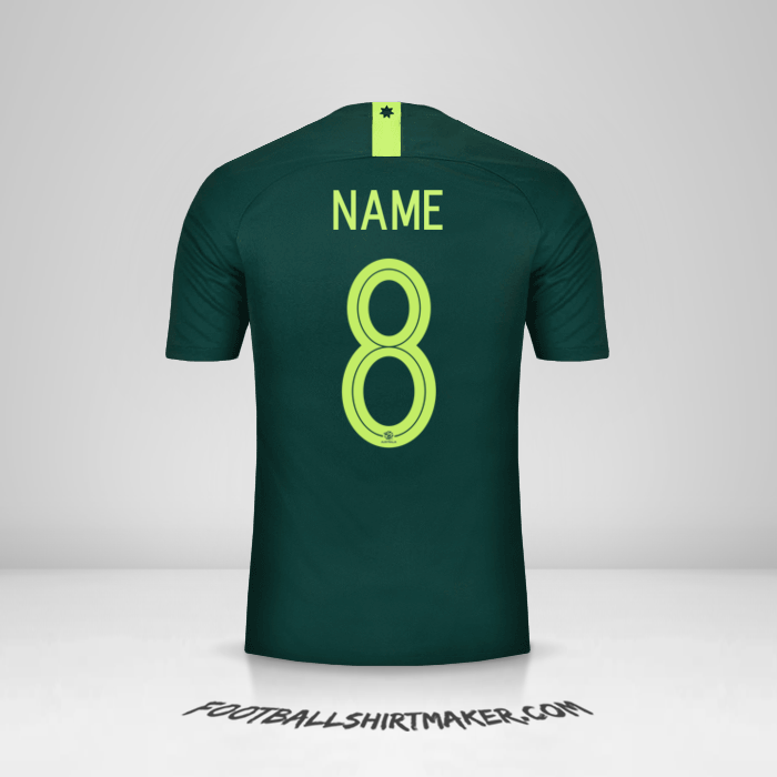 Shirt Australia 2018 Away -  name - 8