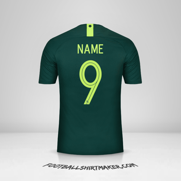 Shirt Australia 2018 Away -  name - 9
