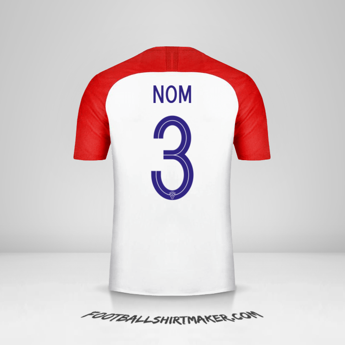 Maillot Croatie 2018 -  nom - 3