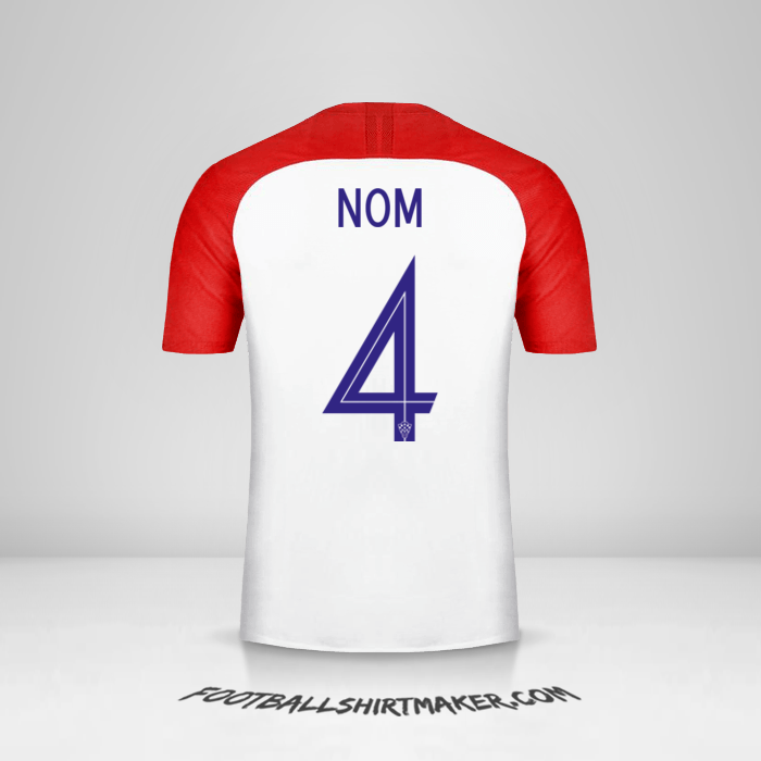 Maillot Croatie 2018 -  nom - 4