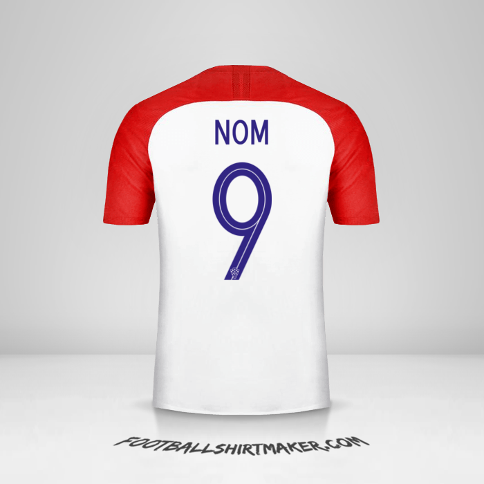 Maillot Croatie 2018 -  nom - 9