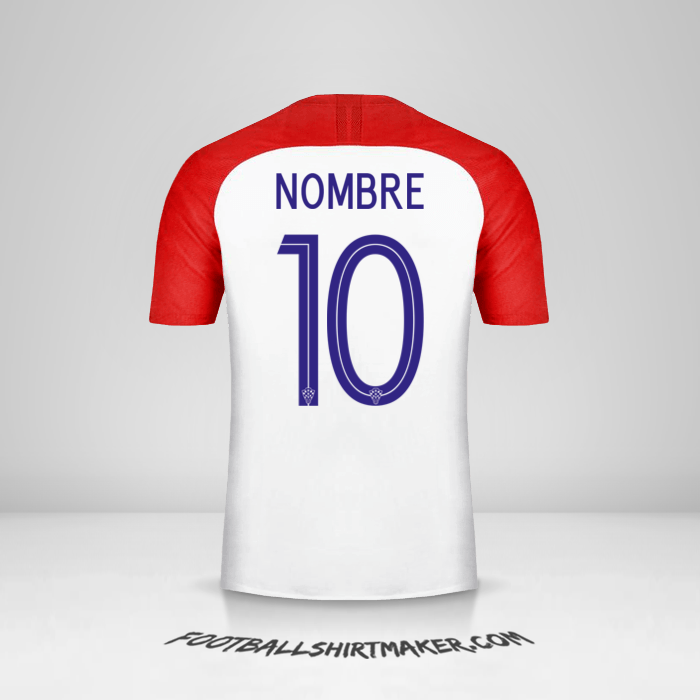 Camiseta Croacia 2018 -  nombre - 10