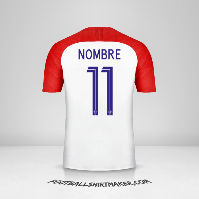 Jersey Croacia 2018 -  nombre - 11