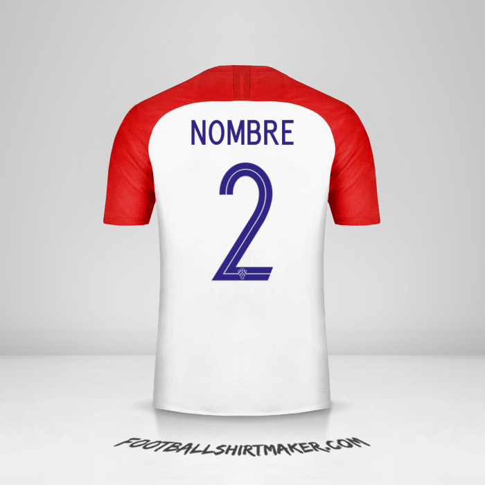 Jersey Croacia 2018 -  nombre - 2