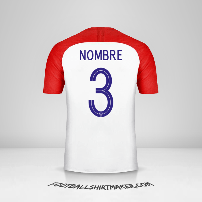 Camiseta Croacia 2018 -  nombre - 3