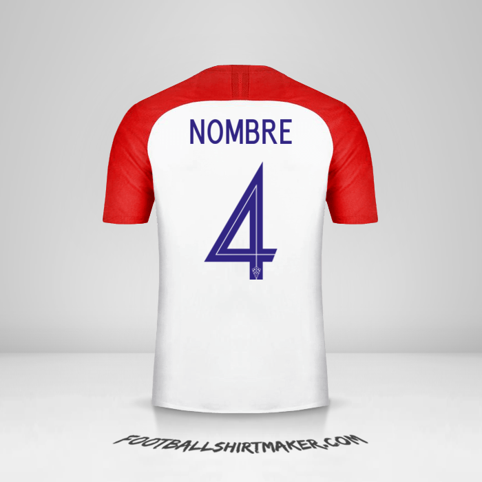 Jersey Croacia 2018 -  nombre - 4