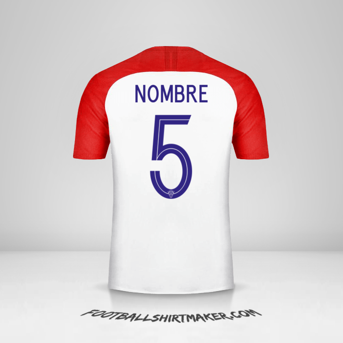 Camiseta Croacia 2018 -  nombre - 5