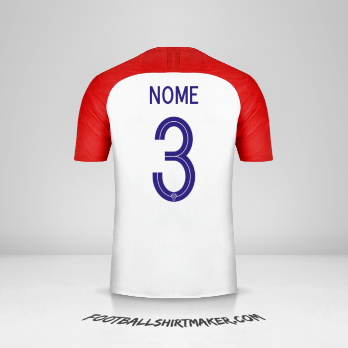 Camisa Croácia 2018 -  nome - 3
