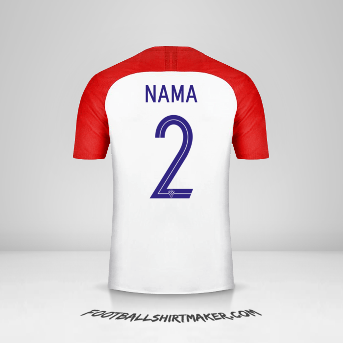 Jersey Kroasia 2018 -  nama - 2