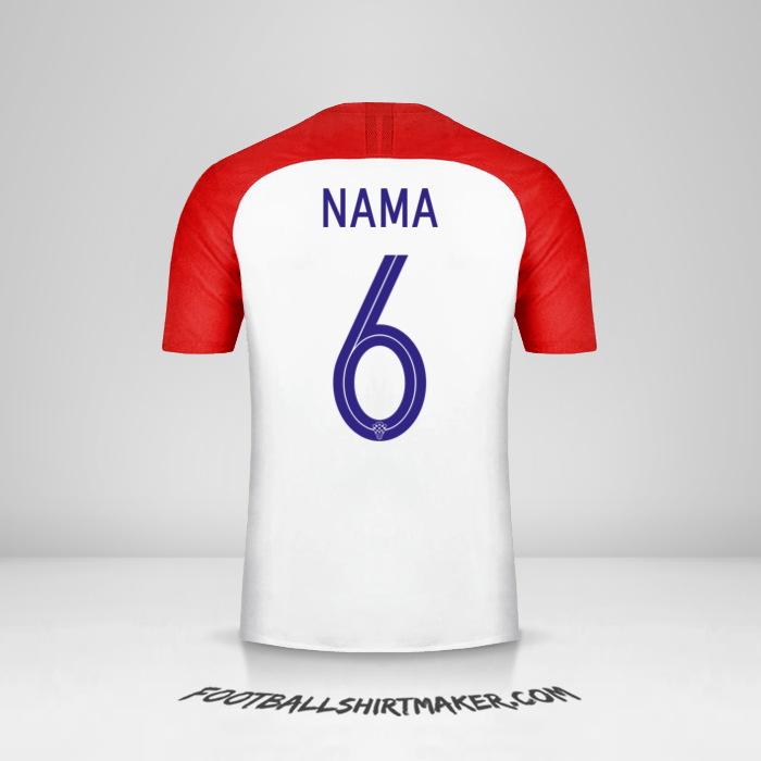Jersey Kroasia 2018 -  nama - 6