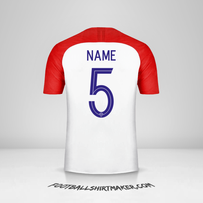 Jersey Croatia 2018 -  name - 5