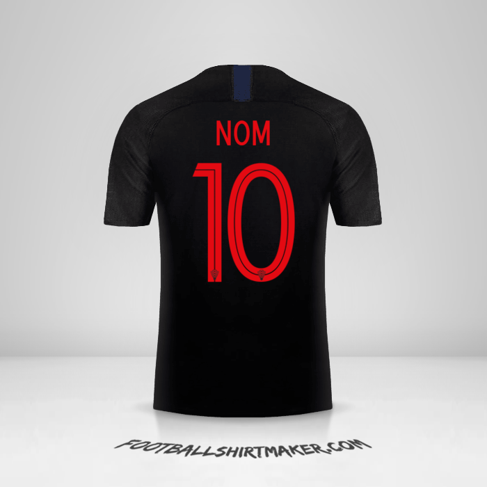 Maillot Croatie 2018 Extérieur -  nom - 10