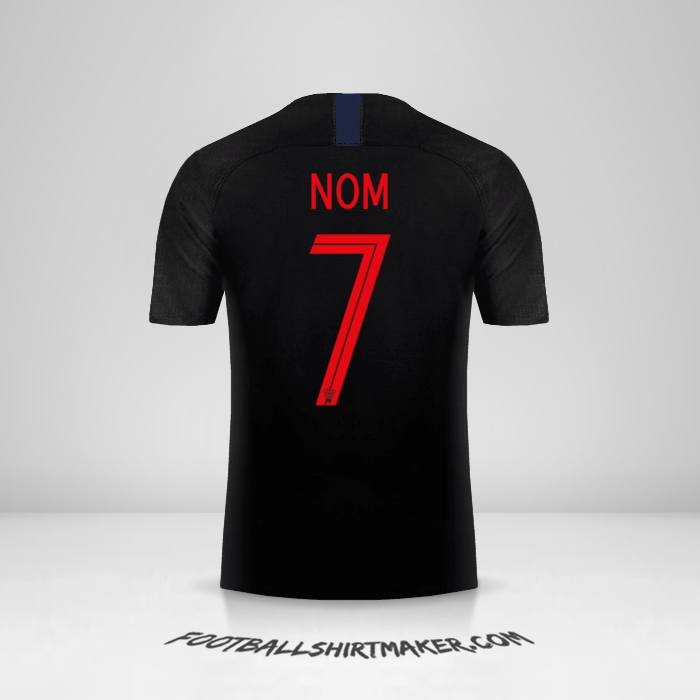 Maillot Croatie 2018 Extérieur -  nom - 7