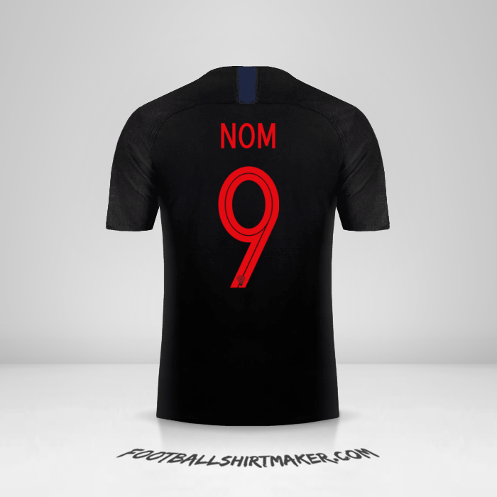 Maillot Croatie 2018 Extérieur -  nom - 9