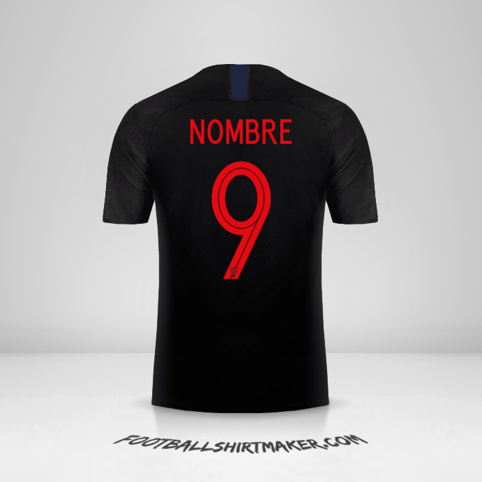 Camiseta Croacia 2018 Visita -  nombre - 9