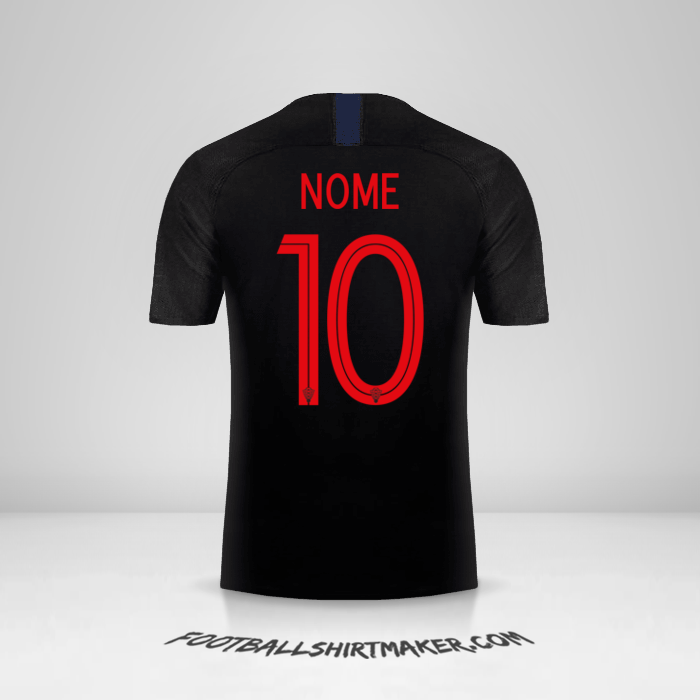 Maglia Croazia 2018 Seconda -  nome - 10