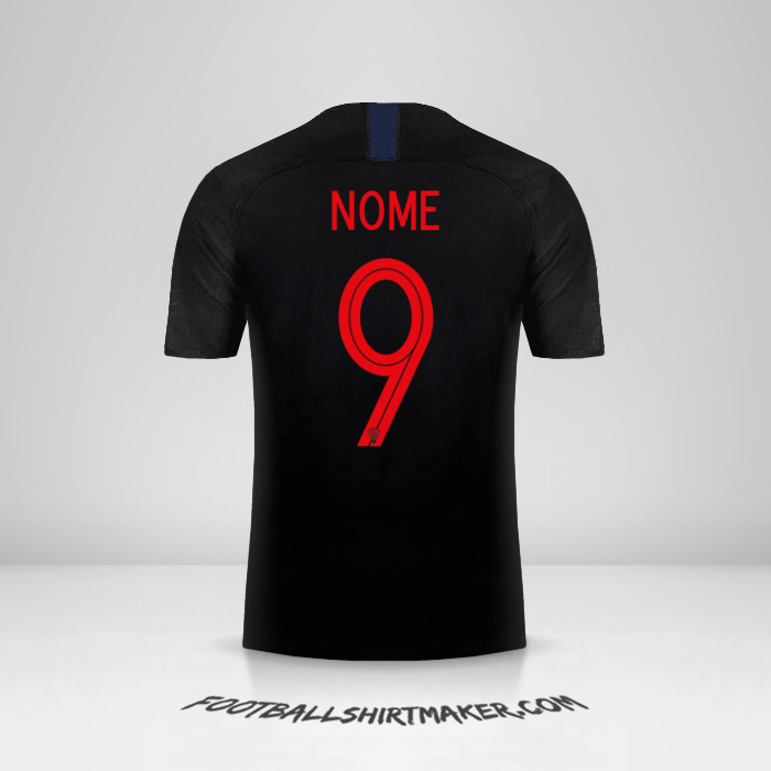 Camisola Croácia 2018 Alternativa -  nome - 9