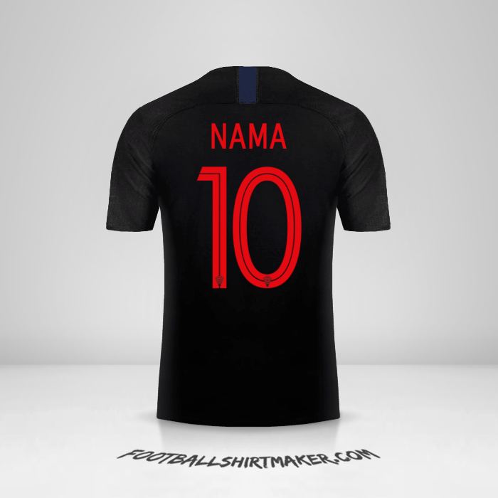 Jersey Kroasia 2018 Alternatif -  nama - 10