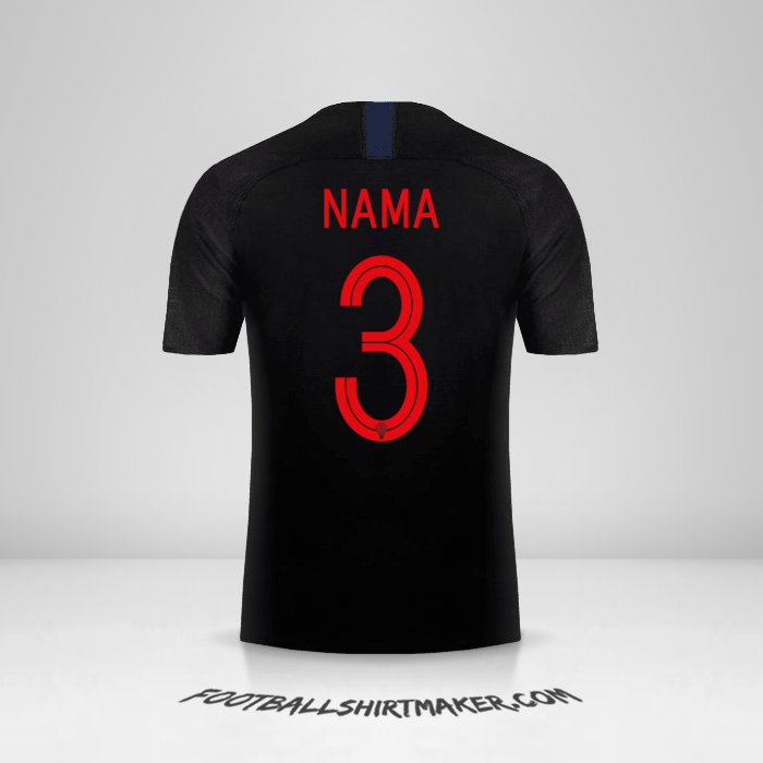 Jersey Kroasia 2018 Alternatif -  nama - 3