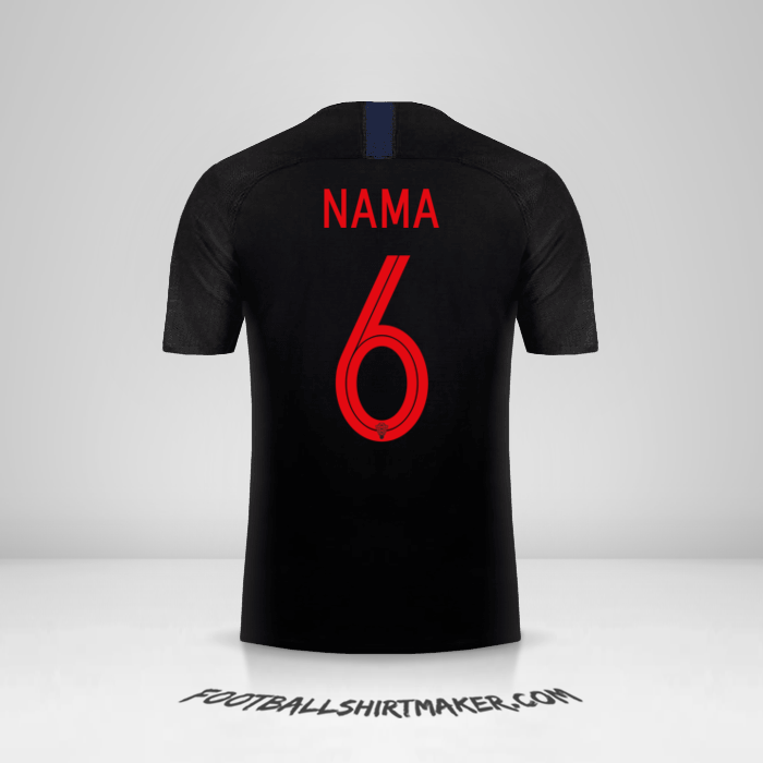 Jersey Kroasia 2018 Alternatif -  nama - 6