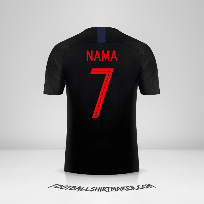 Jersey Kroasia 2018 Alternatif -  nama - 7