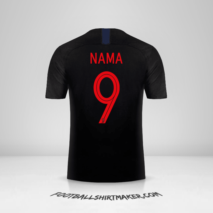 Jersey Kroasia 2018 Alternatif -  nama - 9