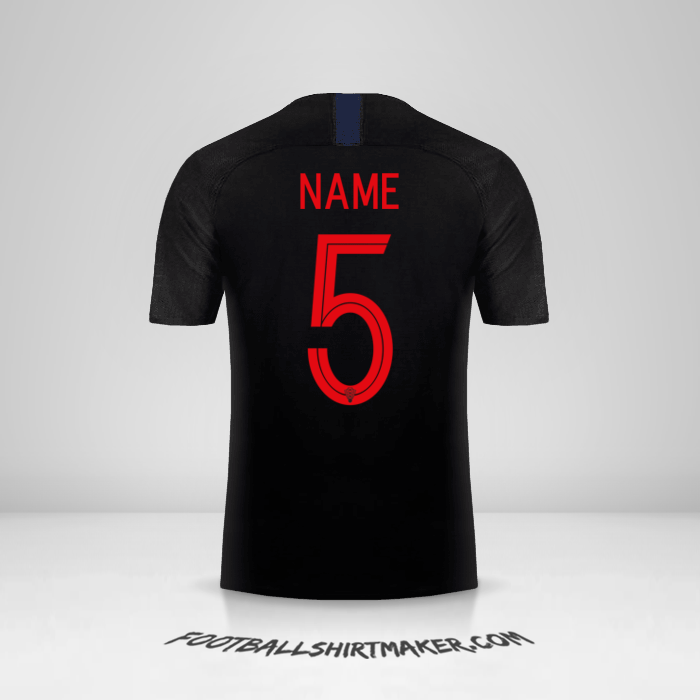 Shirt Croatia 2018 Away -  name - 5